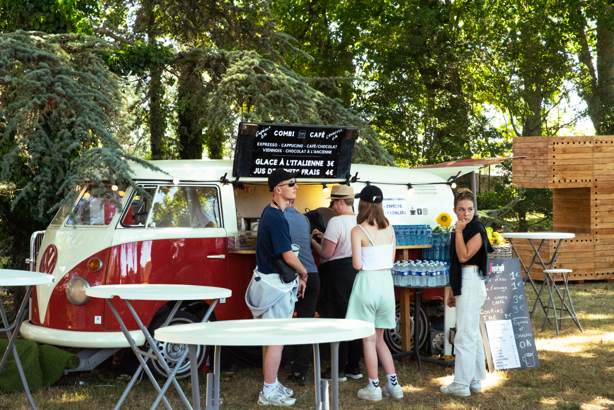 Stand restauration au festival beauregard