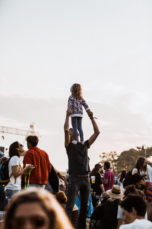 Les enfants sur le Festival Beauregard