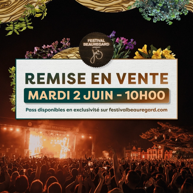🔔 Remise en vente imminente ! - Festival Beauregard
