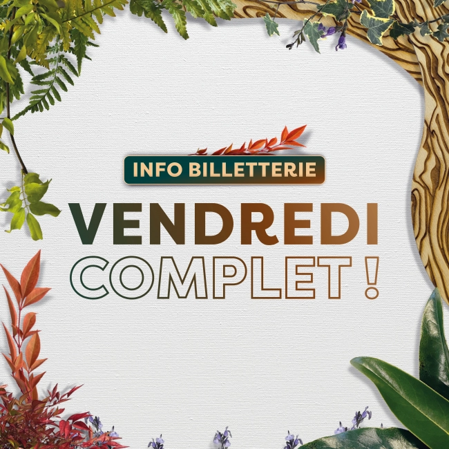 La journée du vendredi affiche COMPLET ! 🥹