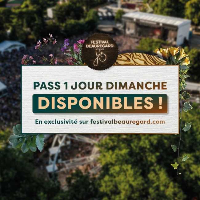 PASS 1J DIMANCHE DISPO ❤️‍🔥 - Festival Beauregard